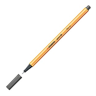 Stabilo Point 88 İnce Uçlu Keçeli Kalem 0.4 MM Koyu Gri 88/96