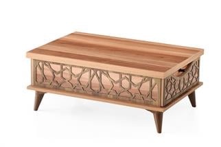 Karatas AC-9504 Ada Çekmeceli Sihirli Sehpa Ceviz-Ceviz