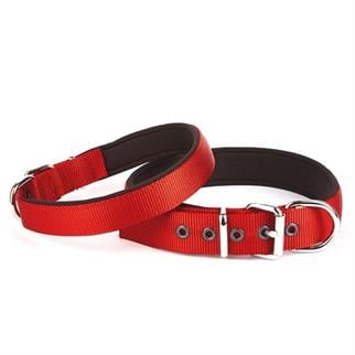 Doggie Comfort Yumuşak Dokuma Köpek Tasması S 2x30-35cm Kırmızı
