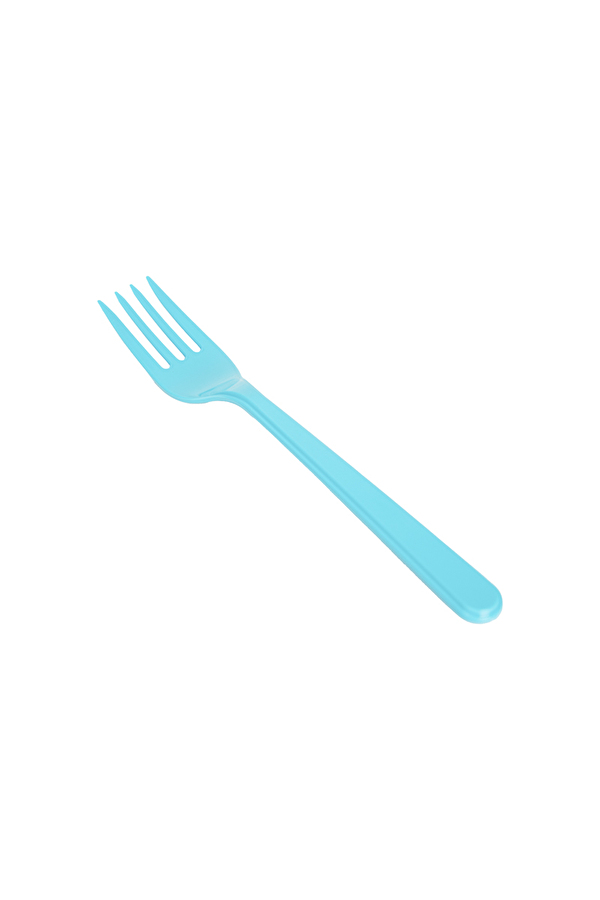 Taktik 10'lu Plastik Lüks Çatal Pembe/Mavi