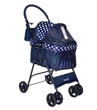 Zampa Perez Kedi & Köpek Arabası Lacivert 42x63x89cm