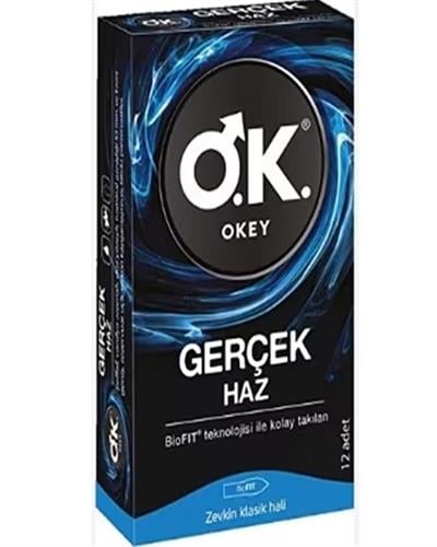 Okey Gerçek Haz Prezervatif 12'li