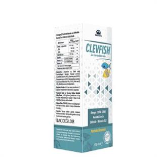 Clevfish Omega 3 Fosfotilidiseril Sitikolin B12 Şurup 150 ml
