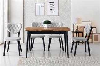 Karataş Ay-1184 Ay Masa Atlantik Cam/Siyah