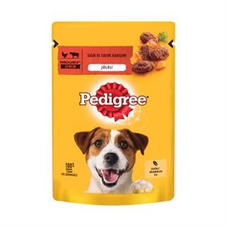 Pedigree Pouch Sığır Etli Ve Tavuklu Yetişkin Köpek Konservesi 100gr