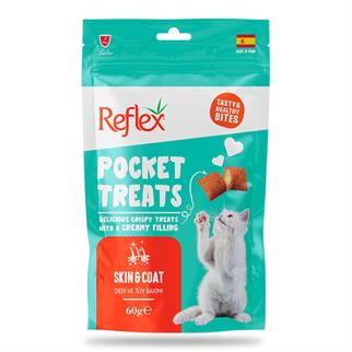 Reflex Pocket Treats Skin And Coat Kedi Ödül Maması 60gr