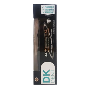 DK Dent Diş Macunu Aktif Karbon ve Beyazlatıcı 75 ml + Diş Fırçası Hediyeli