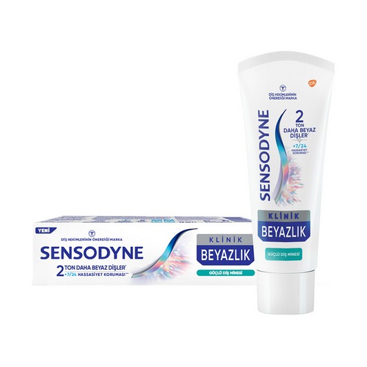 Sensodyne Klinik Beyazlık Güçlü Diş Minesi Macun 75 ML (SKT:09.2025)