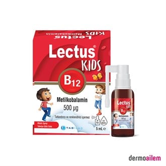 Lectus Kids B12 Metilkobalamin 500 mcg Dilaltı Sprey 5 ml