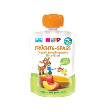 Hipp Organik Şeftalili Mangolu Elma Püresi 90 Gr