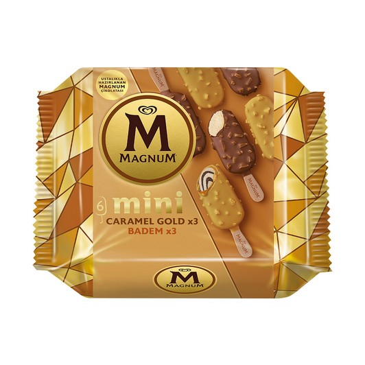 Algida Magnum Mini Karamel Gold - Badem 345 ml
