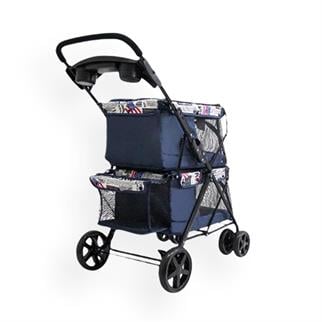 Zampa Twins 2li Kedi & Köpek Arabası Lacivet 51x85x100cm