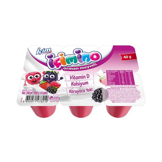 İçim İçimino Büyüme Küpü Orman Meyveli 6x40 gr
