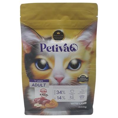 PETIVA YETISKIN KEDI MAMASI 500g KUZU ETLI