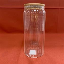 Krd Bambu Kapaklı Cam Kavanoz Büyük