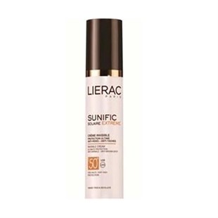 Lierac Sunific Solaire Extreme invisible Cream SPF 50+ 50 ml Yüz ve Dekolte Bölgesi İçin Güneş Kremi