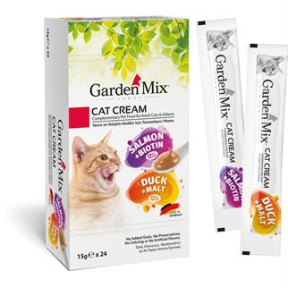 Garden Mix Kedi Kreması Somon Ve Ördek Lezzetleri  24x15gr