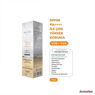 The Prouvee Reponses Spf 50+ Faktör Mavi Işık Korumalı Yüz Güneş Kremi 50 ml
