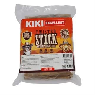 KIKI Excellent Doğal Sığır Derisi Köpek Kemirme Çubuğu Natural 100'lü