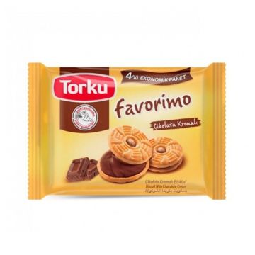 Torku Favorimo Çikolata Kremalı Bisküvi 244 Gr x 8 Adet