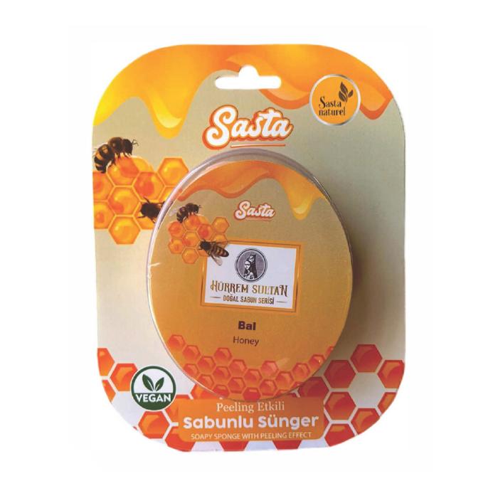 Sasta Yetişkin Süngerli Bal Sabun 130 gr