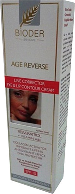 Bioder Age-Reverse Göz Ve Dudak Kenarları Kırışıklıklarına Karşı Konsantre Krem 15 Ml