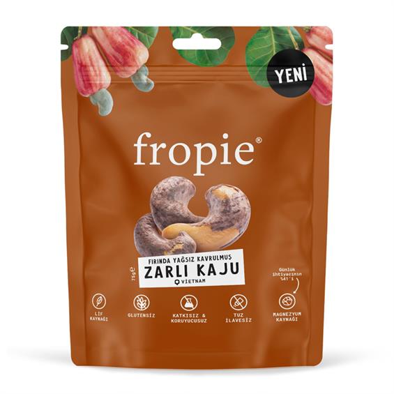 Fropie Fırında Yağsız Kavrulmuş Zarlı Kaju 75 gr