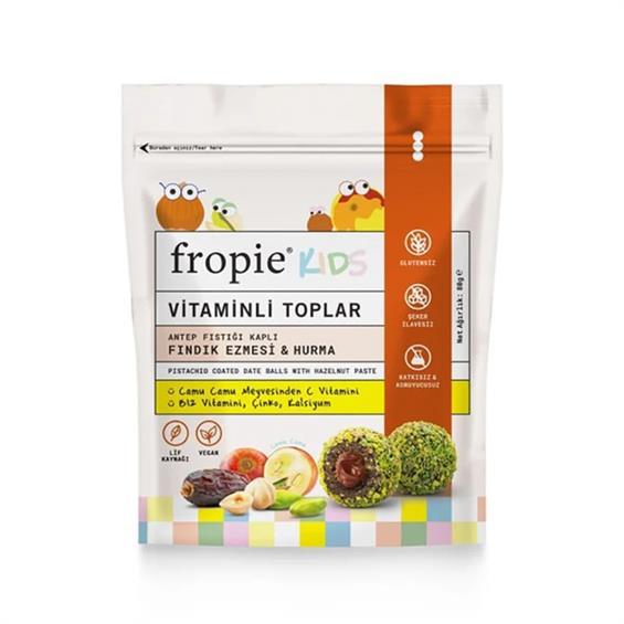 Fropie Fındık Ezmeli Kids Vitamin Topları 80 gr