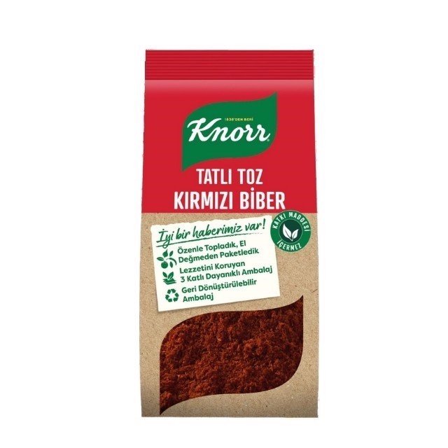 Knorr Baharat Tatlı Toz Kırmızı Biber 65 gr