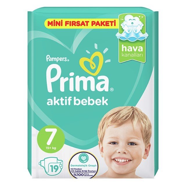 Prima Aktif Bebek Mini Fırsat Paketi (7) XX Large 19'lu
