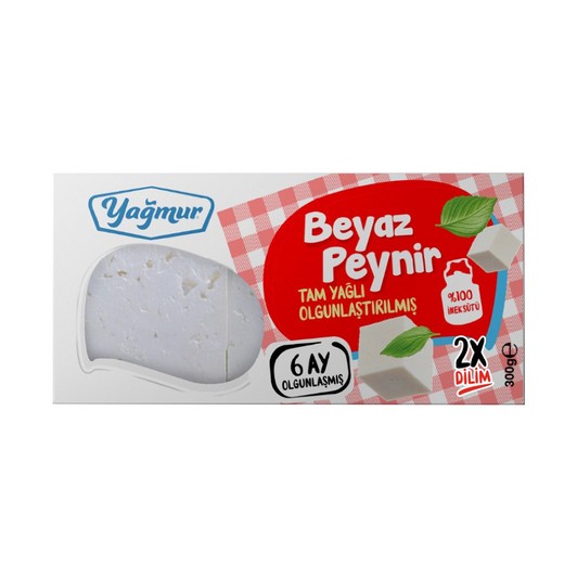 Yağmur 2 Dilimli Klasik Beyaz Peynir 300 gr