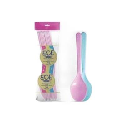 ECE PARTY PLASTIK RENKLI KASIK 10 LU