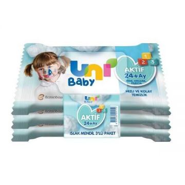 Uni Baby Islak Cep Mendil 3Lü
