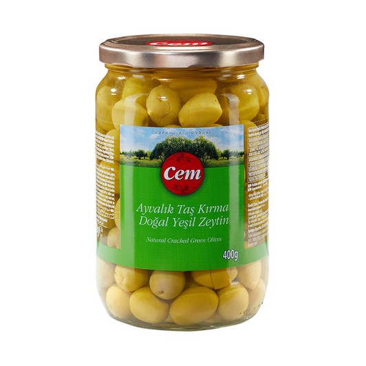 Cem Yeşil Ayvalık Taş Kırma Zeytin 720 cc