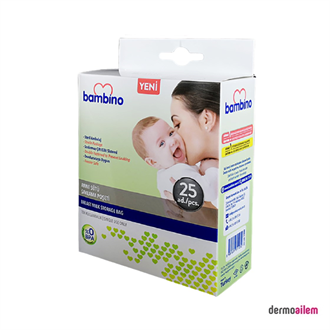 Bambino Anne Sütü Saklama Poşeti 25 Adet