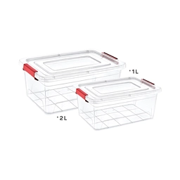 Turan Plastik Kilitli Saklama Kabı 2’li