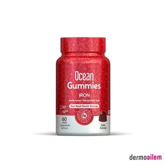 Ocean Gummies İron 60 Çiğnenebilir Jel Form