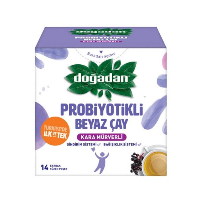 Doğadan Probiyotikli Beyaz Çay Kara Müverli 21 gr