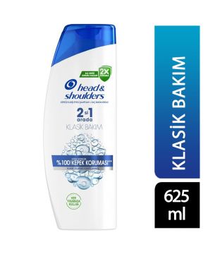 Head & Shoulders Kepeğe Karşı Etkili Şampuan 625 Ml 2 si 1 Arada Klasik Bakım