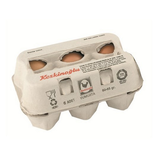 Keskinoğlu Beyaz 6'lı Yumurta (M)