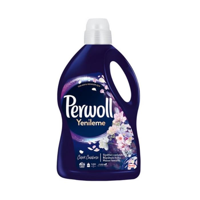 Perwoll Hassas Bakım Sıvı Çamaşır Deterjanı 2.75 lt (50 Yıkama) Çiçek Cazibesi Tüm Renkler