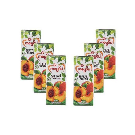 Meysu Şeftali Meyve Suyu 6'lı 200 ml