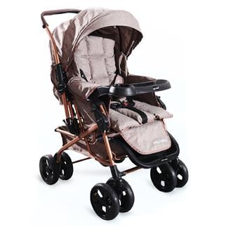 Enti Baby Mokka Gold Kahve Çift Yönlü Bebek Arabası