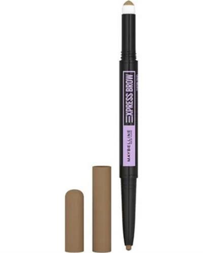 Maybelline New York Express Brow Satin Duo Çift Taraflı Kaş Kalemi - 01 Açık Ton