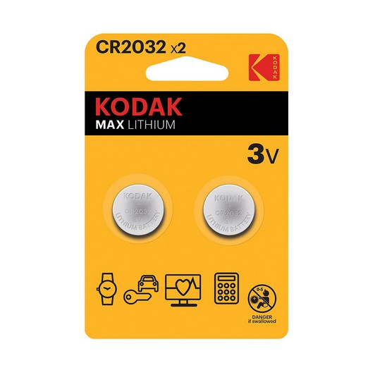 Kodak Pil Düğme 2li CR2032 