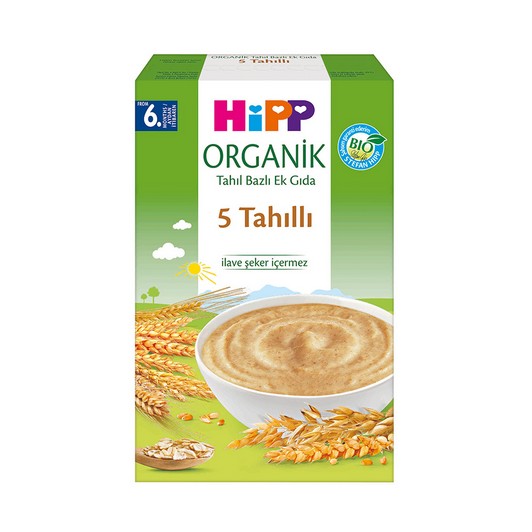 Hipp Organik Kaşık Mama 5 Tahıllı 200gr