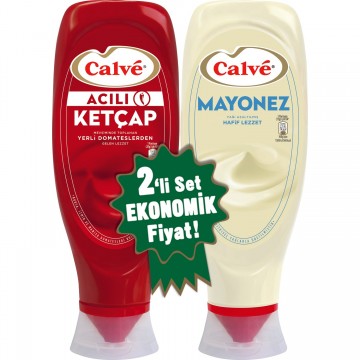 CALVE KETÇAP 600 GR+MAYONEZ 540 GR ACILI