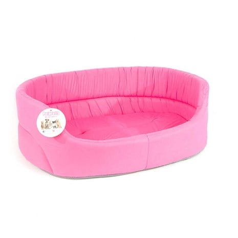 Petprety Kumaş Oval Kedi Ve Küçük Köpek Yatağı No:1 Pembe