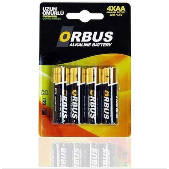 Orbus Paket Alkalin Kalem Pil 4'lü