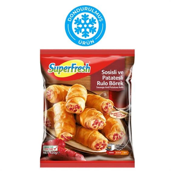 Superfresh Börek Rulo Sosisli ve Patatesli 420 gr